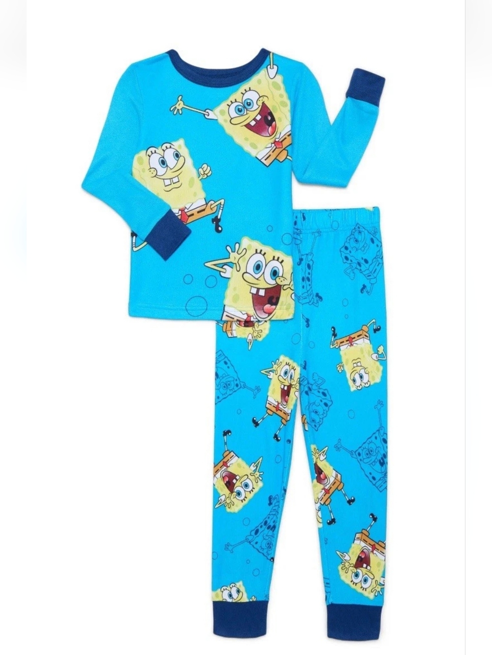 BOG1@50%Off-Spongebos Squarepants Boys Long Sleeve 2pc Pajama Set
